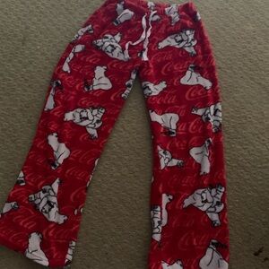 Coca Cola Kids Pajama Bottoms with Polar Bear Print